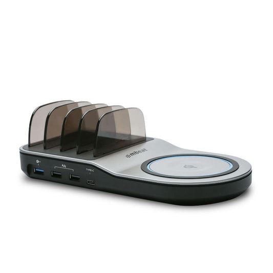 mbeat Gorilla Power 50W Qi Certified Multi-Device USB & Wireless Charging Dock.