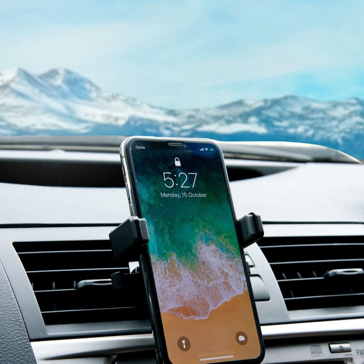 mbeat Gorilla Power 10W Wireless Car Charger With 2.4A USB Charging, Air Vent Clip & Windshield Stand.