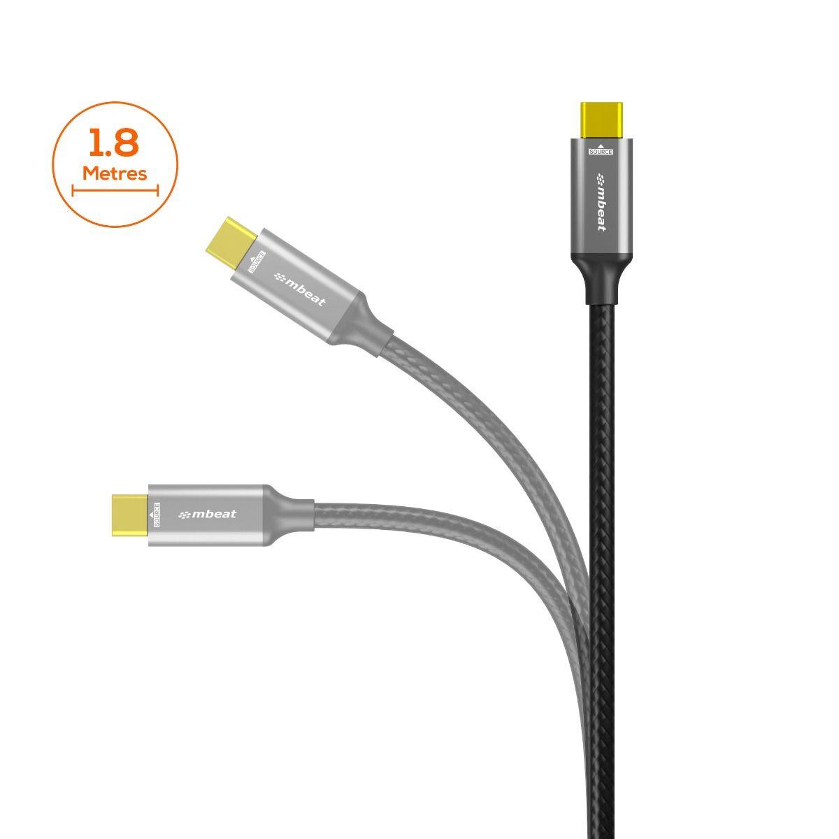 mbeat Tough Link 8K 1.8m USB-C to DisplayPort Cable.