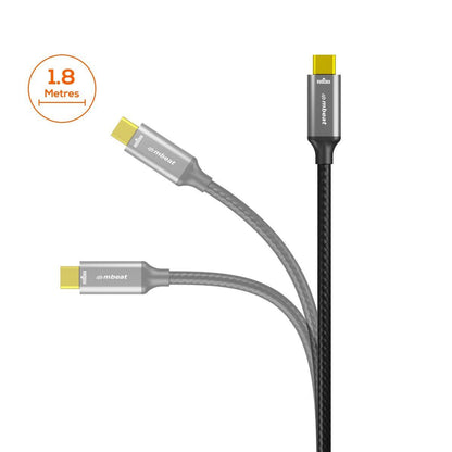mbeat Tough Link 8K 1.8m USB-C to DisplayPort Cable.
