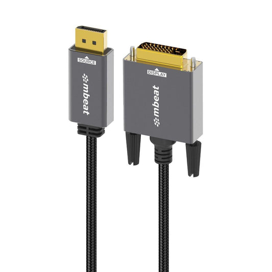 mbeat Tough Link 1.8m DisplayPort to DVI-D Cable.
