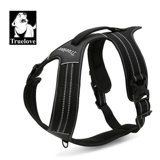 Reflective Heavy Duty Harness Black XL.