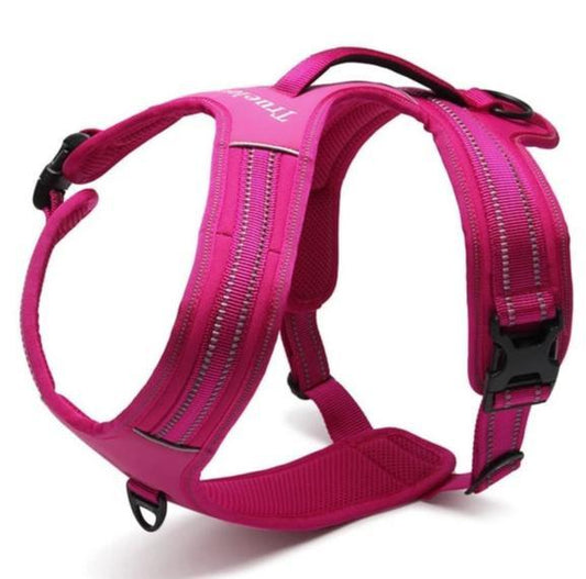 Reflective Heavy Duty Harness Pink M.