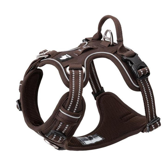 No Pull Harness Brown XL.