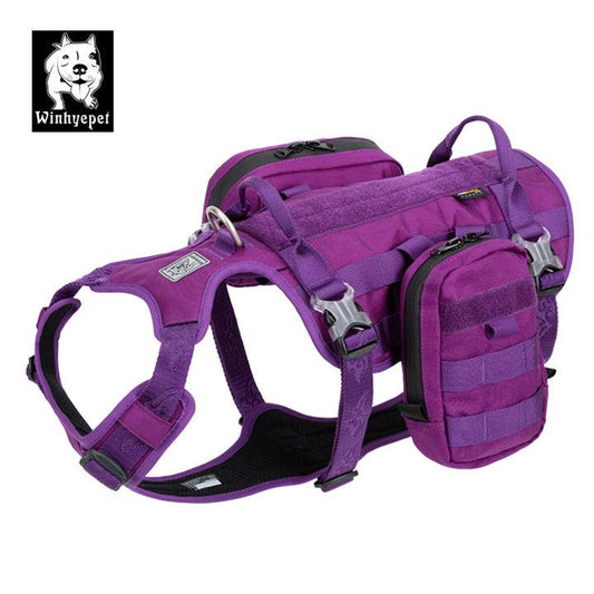Whinhyepet Military Harness Purple L.