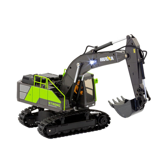 1:18 Scale 13-Channel Alloy Remote Control Excavator Construction Vehicle with Lights, Sound and Steam.
