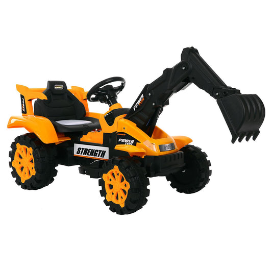 Children's Electronic Ride-on Excavator & Dump Truck, 30kg Capacity.