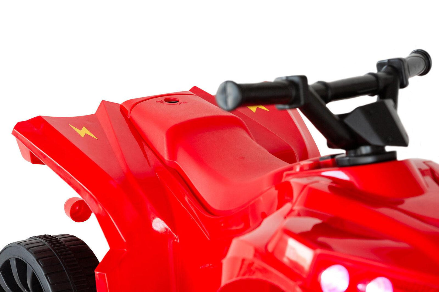Rechargeable Ride-on Quad bike (Red) with Safe Braking System.