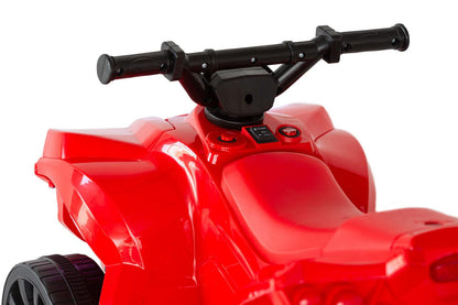 Rechargeable Ride-on Quad bike (Red) with Safe Braking System.