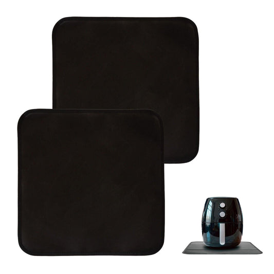 Non Slip Heat Resistant Air Fryer Benchtop Protector Mats, 2 Pack, 40cm x 40cm.