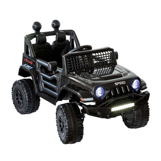 Jeep Inspired Remote Controlled Ride-on Electric Car (Black).