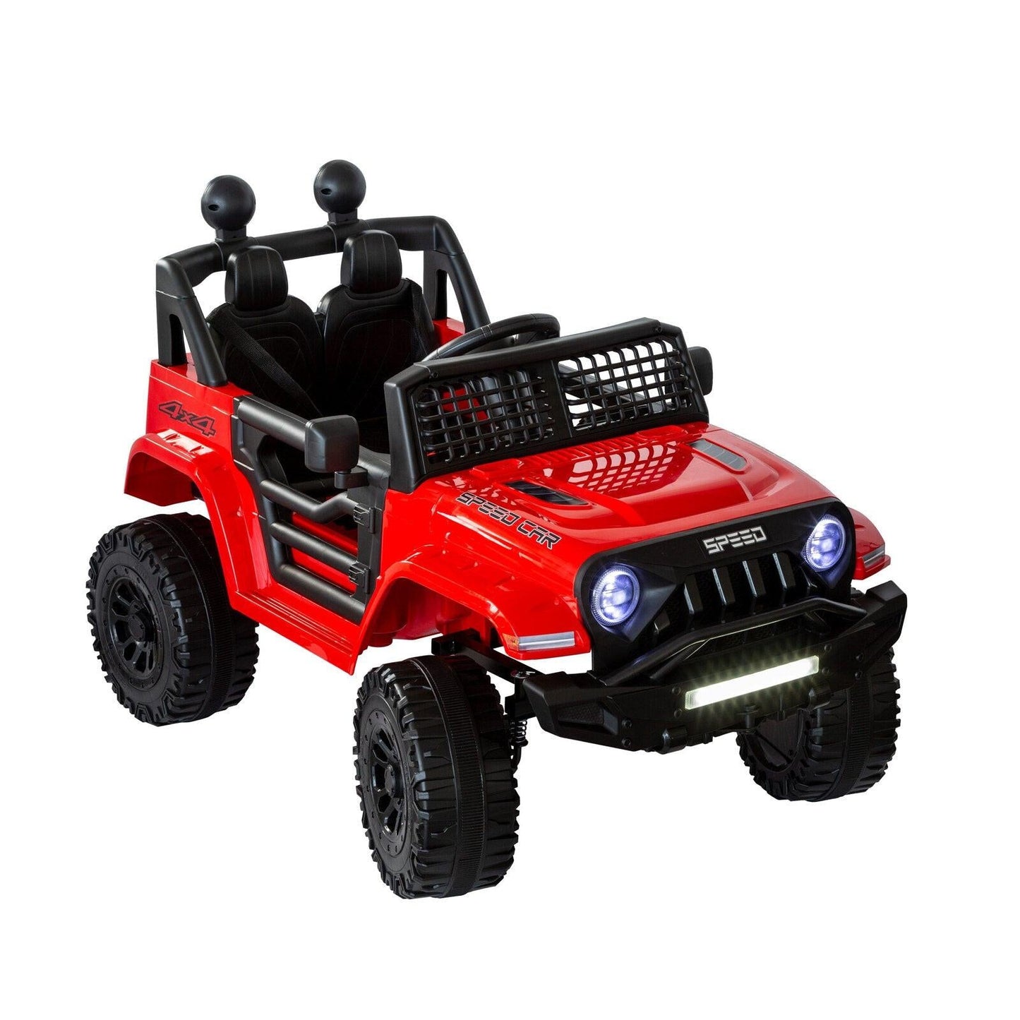 Jeep Inspired Remote Controlled Ride-on Electric Car (Red).