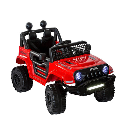 Jeep Inspired Remote Controlled Ride-on Electric Car (Red).