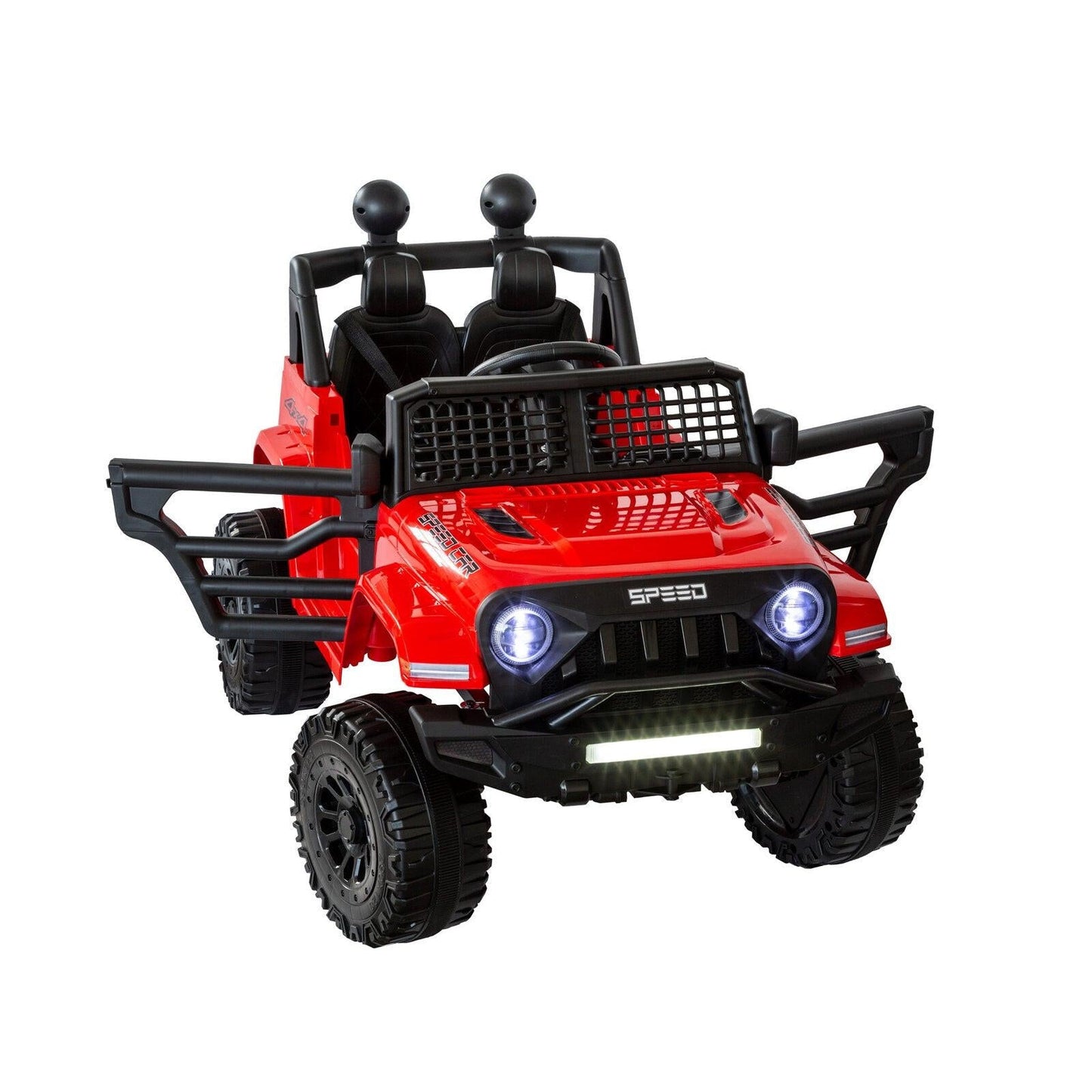 Jeep Inspired Remote Controlled Ride-on Electric Car (Red).