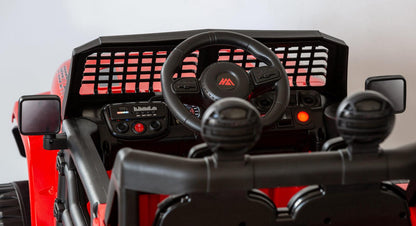 Jeep Inspired Remote Controlled Ride-on Electric Car (Red).