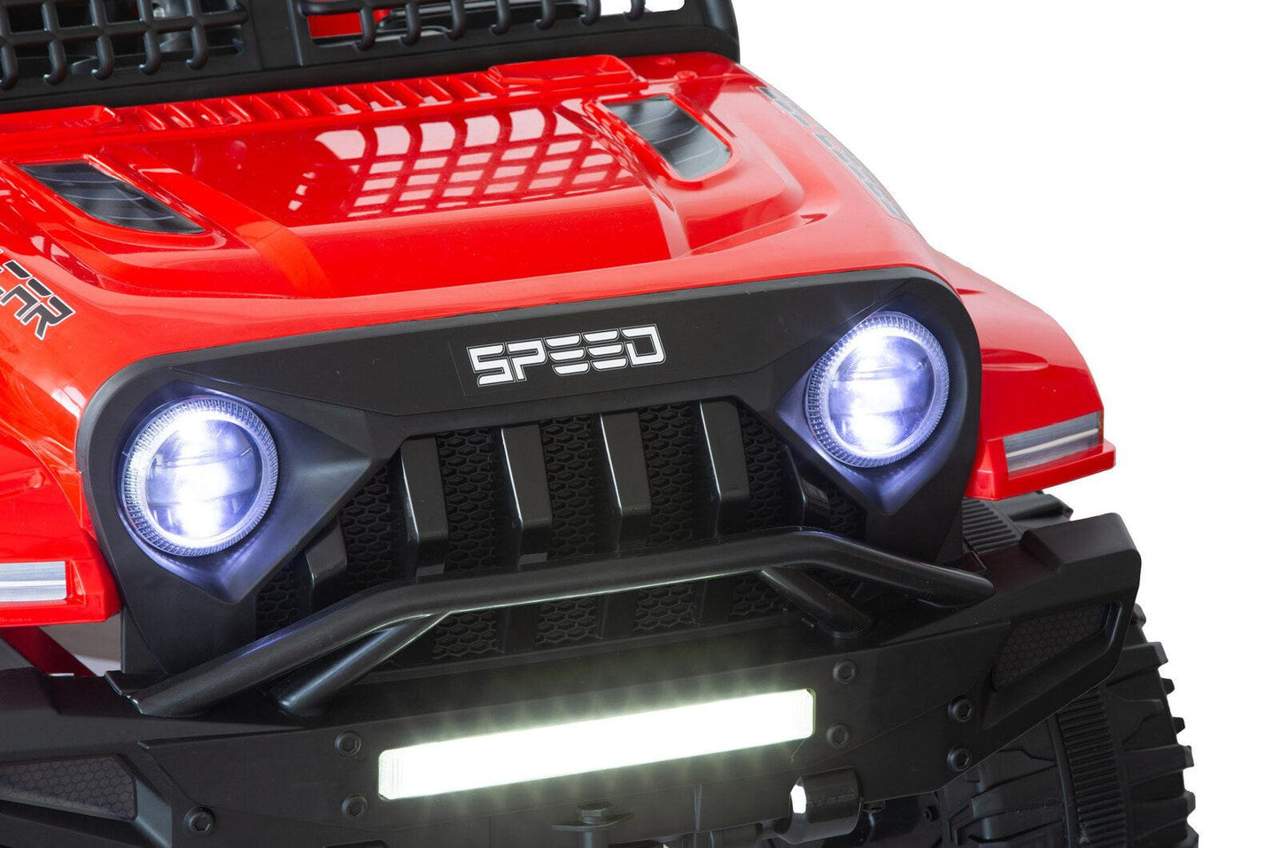 Jeep Inspired Remote Controlled Ride-on Electric Car (Red).