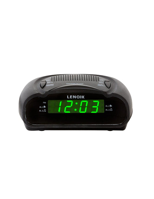 AM/FM Alarm Clock & Radio w/ Green LED Time Numbering.
