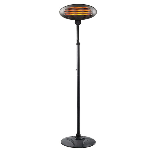 2000W 2.1m Free Standing Adjustable Portable Outdoor Electric Patio Heater Black.