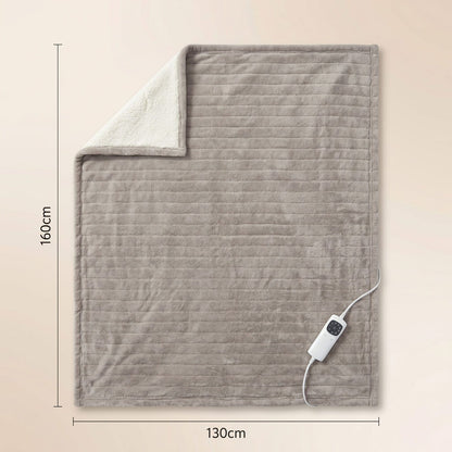 Heated Throw Blanket, Soft Double-Sided Fleece with Adjustable Heat Settings