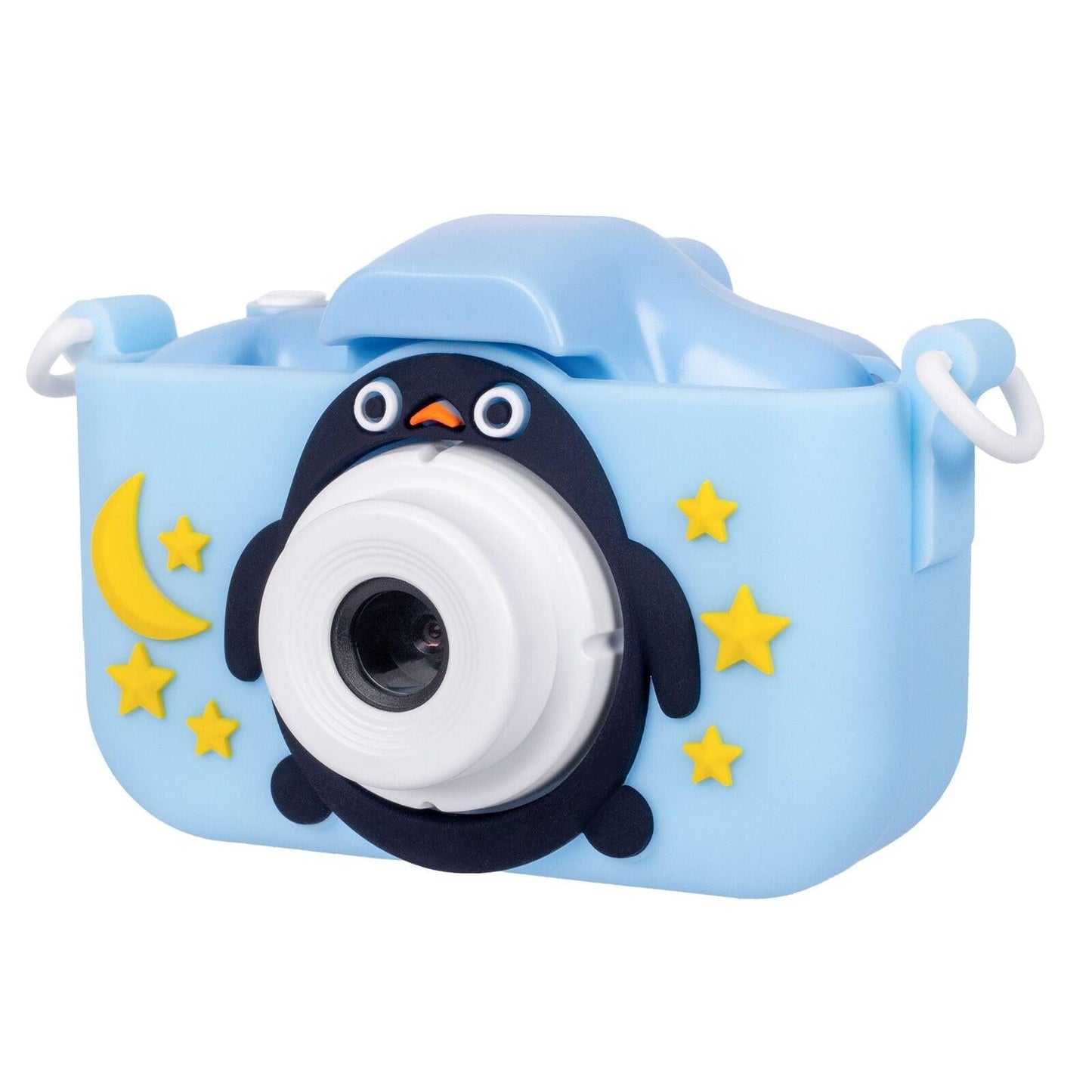Kids Digital Dual Lens Camera, 4x Zoom and HD Video Recording (Blue).