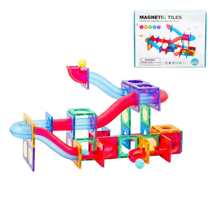 118 Pcs non-toxic STEM Educational, Durable Magnetic Tiles/Puzzle with Storage Bag.