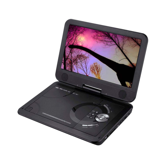 10.1" Portable DVD Player w/ 270-Degrees Swivel-Screen & Rechargeable.