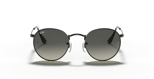 Round Flat Grey Gradient Lenses Sunglasses