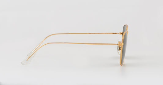 Frank Vintage Frame Square Sunglasses (Gold/Green)