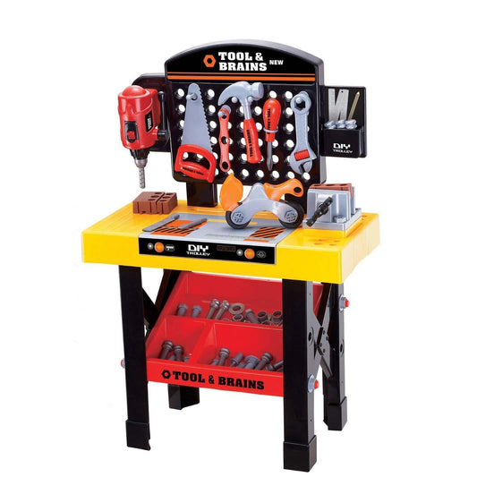 Children's Tool Workbench Playset w/ Toy Tools & Accessories.