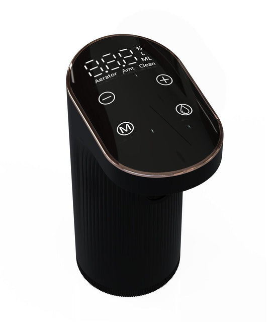 Instant Wine Aerator & Dispenser with Adjustable Bottle Fit.