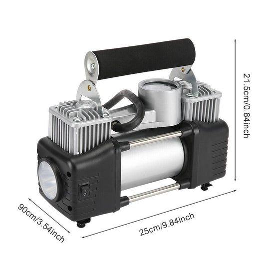 Car Air Compressor 12V 4WD Portable Tyre Inflator Deflator Truck Pump 150PSI.