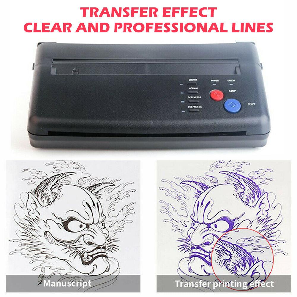ABS Tattoo Transfer Copier Printer Machine Thermal Stencil Paper Body Art Maker.