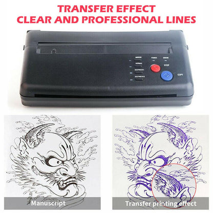 ABS Tattoo Transfer Copier Printer Machine Thermal Stencil Paper Body Art Maker.