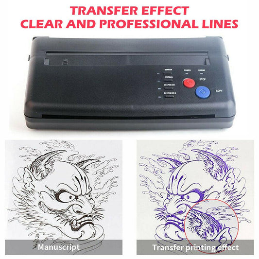 ABS Tattoo Transfer Copier Printer Machine Thermal Stencil Paper Body Art Maker.