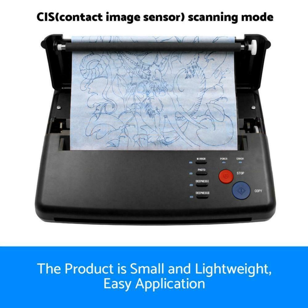ABS Tattoo Transfer Copier Printer Machine Thermal Stencil Paper Body Art Maker.