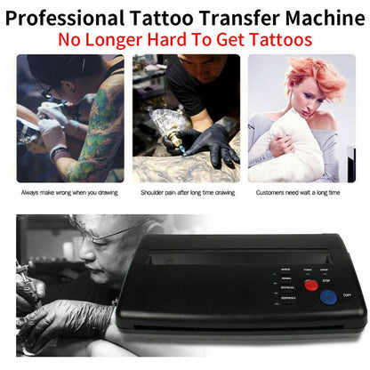 ABS Tattoo Transfer Copier Printer Machine Thermal Stencil Paper Body Art Maker.