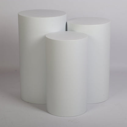 3pcs Metal Round Plinth Cylinder Pedestal Stand Wedding Decoration Cake Flower