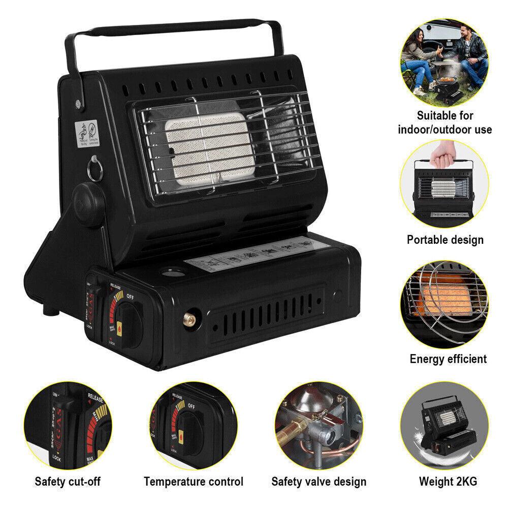 Portable Butane Gas Heater Cooker Camping Tent Outdoor Hiking Camper Survival AU.