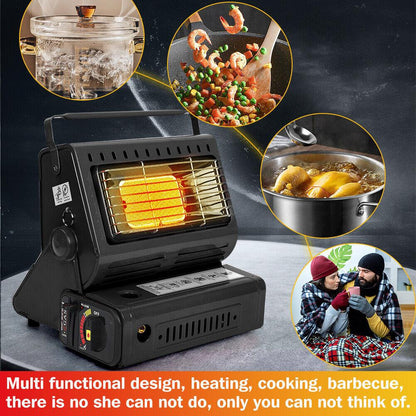 Portable Butane Gas Heater Cooker Camping Tent Outdoor Hiking Camper Survival AU.