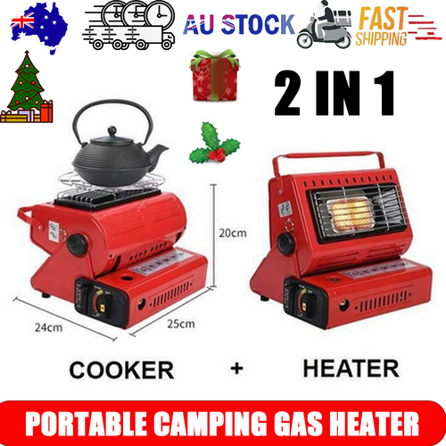 Portable Butane Gas Heater Cooker Camping Tent Outdoor Hiking Camper Survival AU.