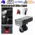 Waterproof Bike Light Set with Digital Battery Display Aluminum Alloy 360Â° Mount.