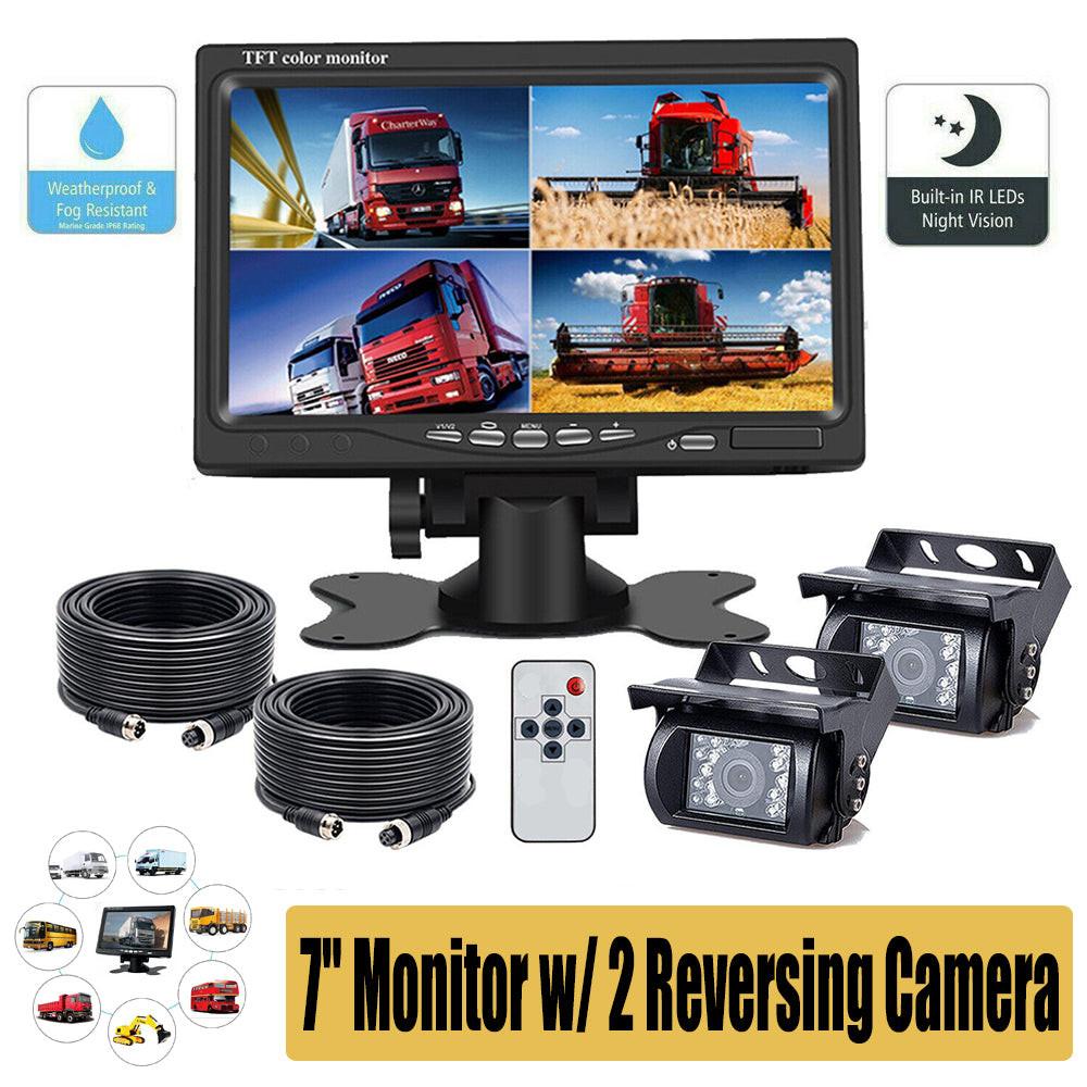 7'' Waterproof Monitor Reversing  Kit For Truck Caravan.