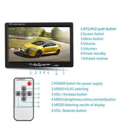 7'' Waterproof Monitor Reversing  Kit For Truck Caravan.