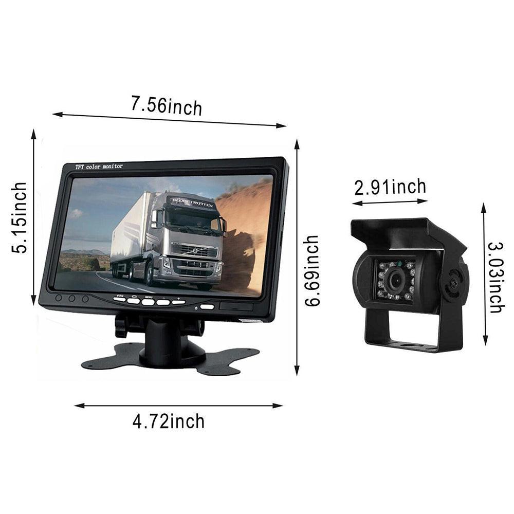 7'' Waterproof Monitor Reversing  Kit For Truck Caravan.