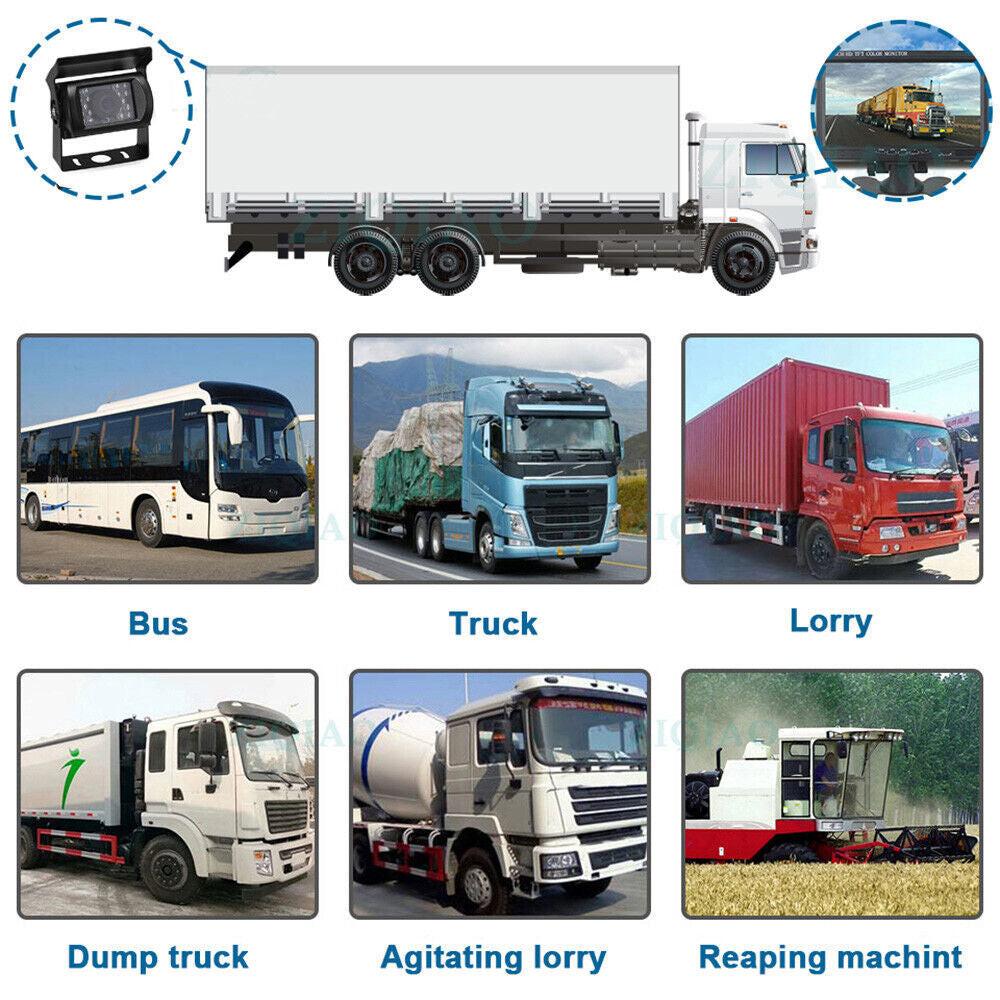7'' Waterproof Monitor Reversing  Kit For Truck Caravan.
