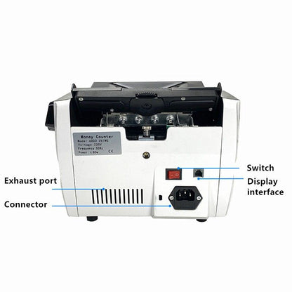 Australian Note Bill Money Cash Counter Machine with Value Count 4" LED Display