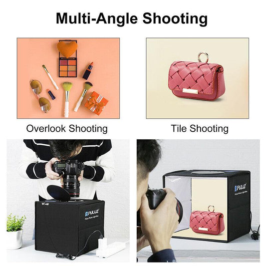 40CM Portable Photo Studio LED Light Tent Bar Cube Soft Box Room Photography.