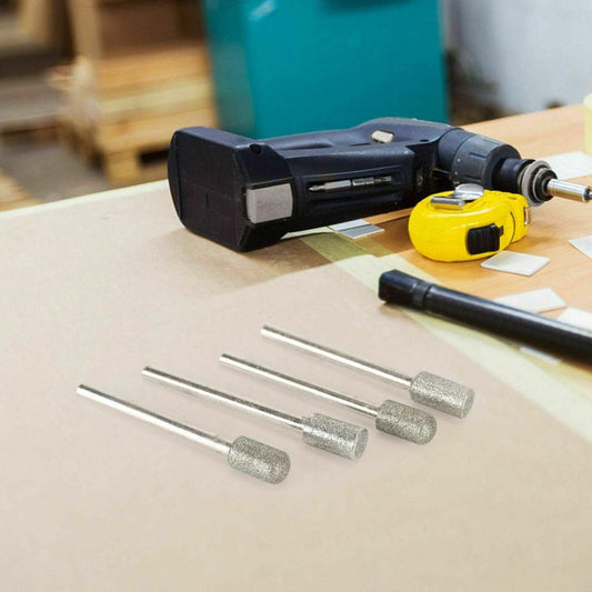 20pcs Diamond Grinding Heads Mini Drill Burrs Bit Set 3mm Shank for Rotary Tool.