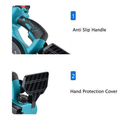 12"inch Cordless Electric Chainsaw + 2 Battery 2 Chain Brushless Wood Cutter Saw.