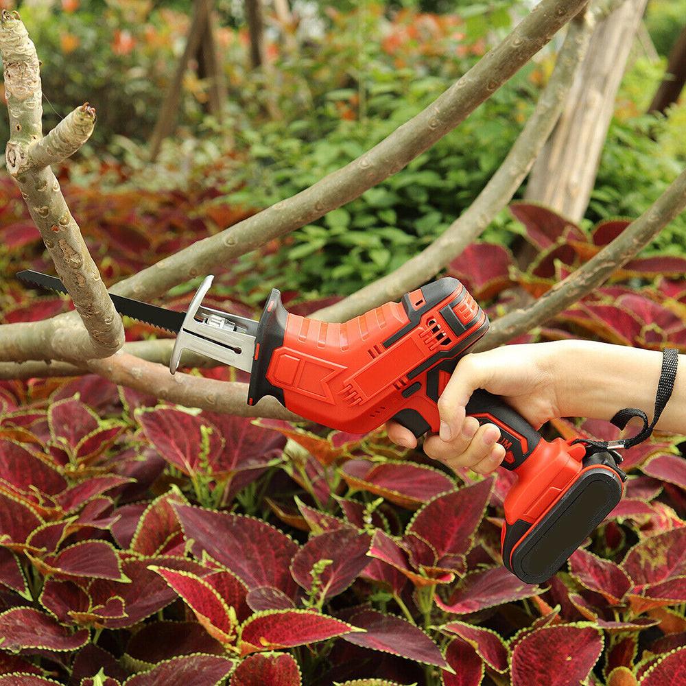 Red Cordless Electric Reciprocating Saw Cutter w+ Blades For Makita Battery.